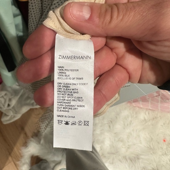 Zimmermann White/Black polka dots Long Sleeve Midi Dress - Picture 8 of 9